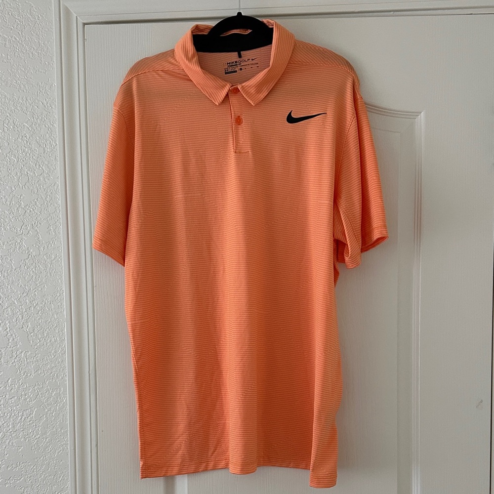 Nike Golf Dri-Fit Men's Vibrant Orange Polo